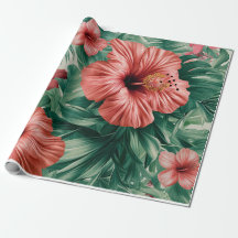 Tropische Hibiscus & Monstera