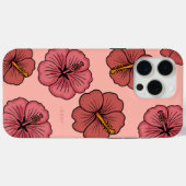 Tropische hibiscus patroon gepersonaliseerde iPhon Case-Mate iPhone Case (Achterkant (horizontaal))