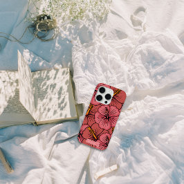Tropische hibiscus patroon gepersonaliseerde iPhon iPhone 15 Pro Case