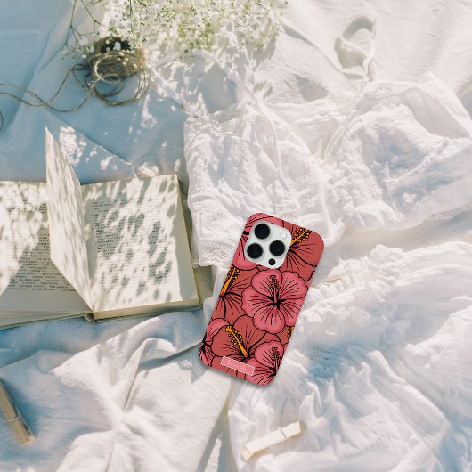 Tropische hibiscus patroon gepersonaliseerde iPhon Case-Mate iPhone Case