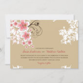 Tropische Hibiscus Roze Luau Strand Bruiloft Uitno Kaart (Voorkant)