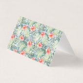 Tropische Hibiscus Tribal Bloemen Dank u Kaart (Achterkant)