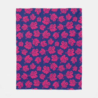 Tropische hibiscus voor een beetje paradijs thuis fleece deken