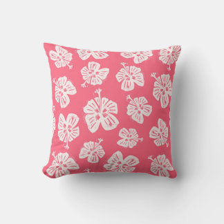 Tropische hibiscus voor een beetje paradijs thuis kussen