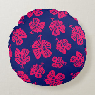 Tropische hibiscus voor een beetje paradijs thuis rond kussen