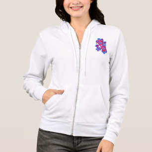 Tropische honingschildpadden en Hibiscus Flowers Hoodie