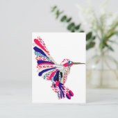 Tropische Hummingvogel Briefkaart (Staand voorkant)