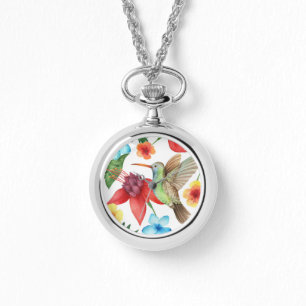 Tropische Hummingvogel Horloge