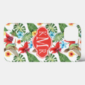 Tropische Hummingvogel | Monogram Case-Mate iPhone Case (Achterkant (horizontaal))
