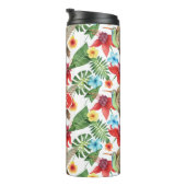 Tropische Hummingvogel | Monogram Thermosbeker (Geroteerd rechts)