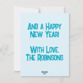 Tropische hut Kerstmis Palm Beach Lights Feestdagenkaart (Achterkant)