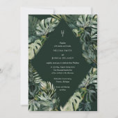 Tropische huwelijksuitnodiging, Moody Botanical Kaart (Voorkant)