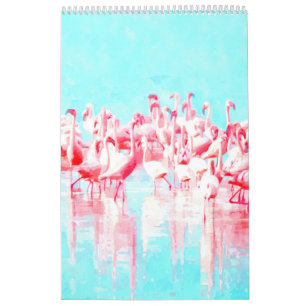 Tropische illustratie kalender