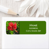 Tropische Initialen van de bloem Etiket (Insitu)