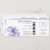 Tropische instapkaart Opslaan datumuitnodigingen Save The Date (Voorkant)