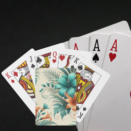 Tropische iriserende speelkaarten
