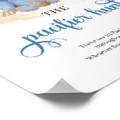 Tropische jongen teddy draagt de Pacifier Hunt gam Poster (Hoek)