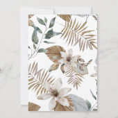 Tropische Jungle Bruidsmeisjesfeest Uitnodiging (Achterkant)
