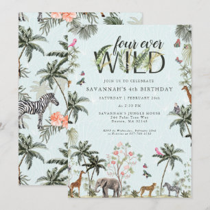 Tropische Jungle Dieren Four Ever Wild Kaart