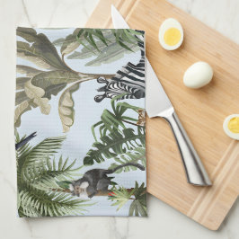 Tropische Jungle Wildlife Keukenhanddoek