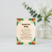 Tropische Jungleboeken voor baby Informatiekaartje (Staand voorkant)