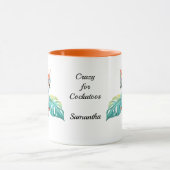 Tropische Kaketoe Exotische Papegaai Gepersonalise Mok (Midden)