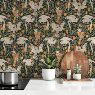 Tropische kaketoe tuin behang