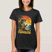 Tropische Kauai Hawaii Zee Schildpad Hawaïaanse va T-shirt (Voorkant)