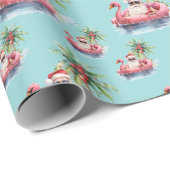 Tropische kerst cadeaupapier (Rol Hoek)