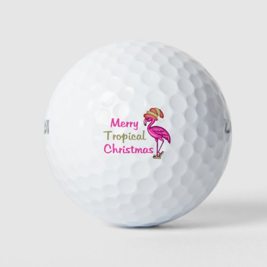 Tropische kerst golfballen (Voorkant)