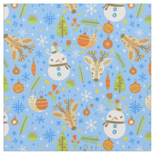 Tropische Kerst Juli Snail Sneeuwman Zomer Kerstmi Stof