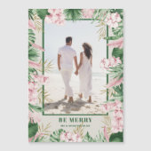 Tropische Kerst Magnetische Fotokaarten (Voorkant)