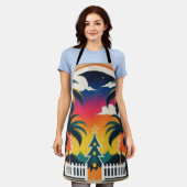 Tropische kerst schort (Gedragen)