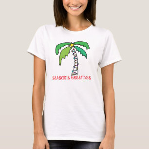 Tropische kerst t-shirt