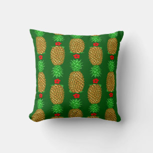 Tropische kerstanananas Warm Xmas Holiday Gre Kussen