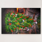 Tropische kerstboom Puzzle Legpuzzel (Horizontaal)