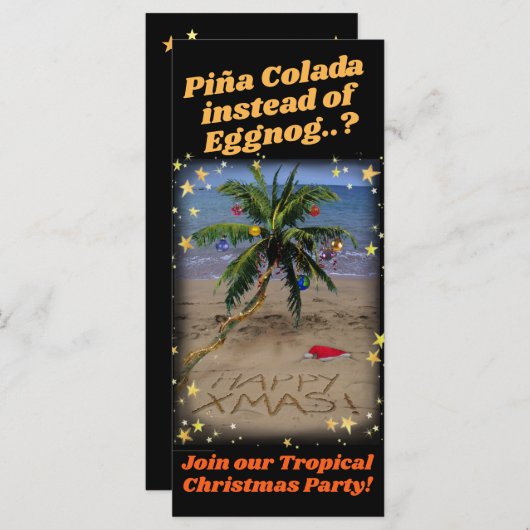 Tropische kerstfeestdag (Voorkant / Achterkant)