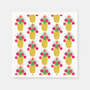 Tropische kerstFeestdagen Ananas Napkin Servet
