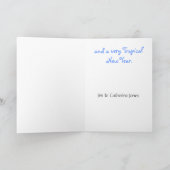 Tropische Kerstkaart Feestdagen Kaart (Binnen)