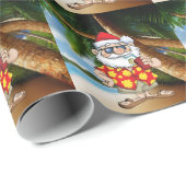 TROPISCHE KERSTMAN CADEAUPAPIER (Rol Hoek)