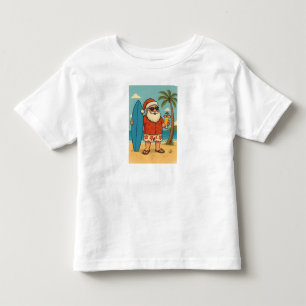 Tropische Kerstman Sfeer T-Shirt Koele Zomer Ker