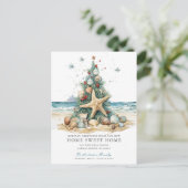 Tropische Kerstmis bewegende aankondiging (Staand voorkant)