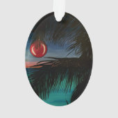 'Tropische kerstochtend' op een Ornament (achterkant)