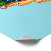 Tropische kerstpalmboom poster (Hoek)