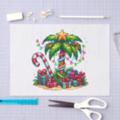 Tropische kerstvakantie palmboom tissuepapier (Craft)