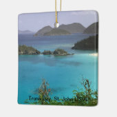 Tropische kerstversiering keramisch ornament (Links)