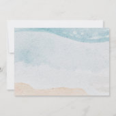 Tropische kever-strand bruiloft save the date (Achterkant)