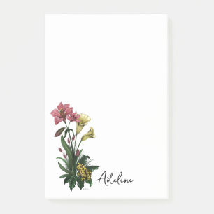Tropische kikker en Lily Botanical Floral Art Post-it® Notes