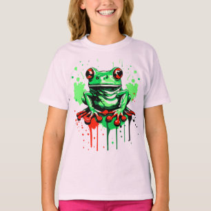 Tropische kikker - Kikker prins Meisjes T-shirt