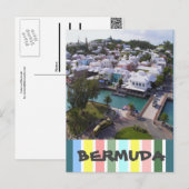 Tropische kleuren van Bermuda Briefkaart (Voorkant / Achterkant)